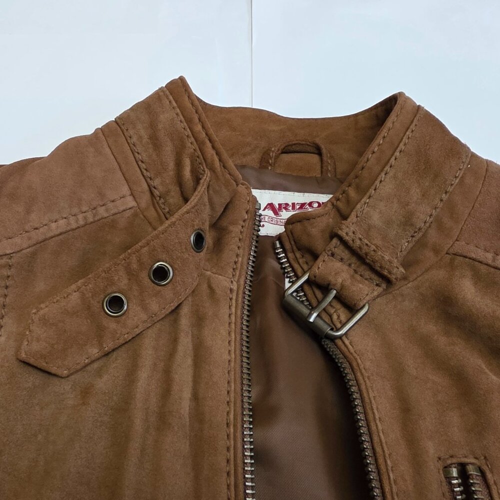 Arizona Jean Company Tan Leather Jacket - Picture 5 of 16